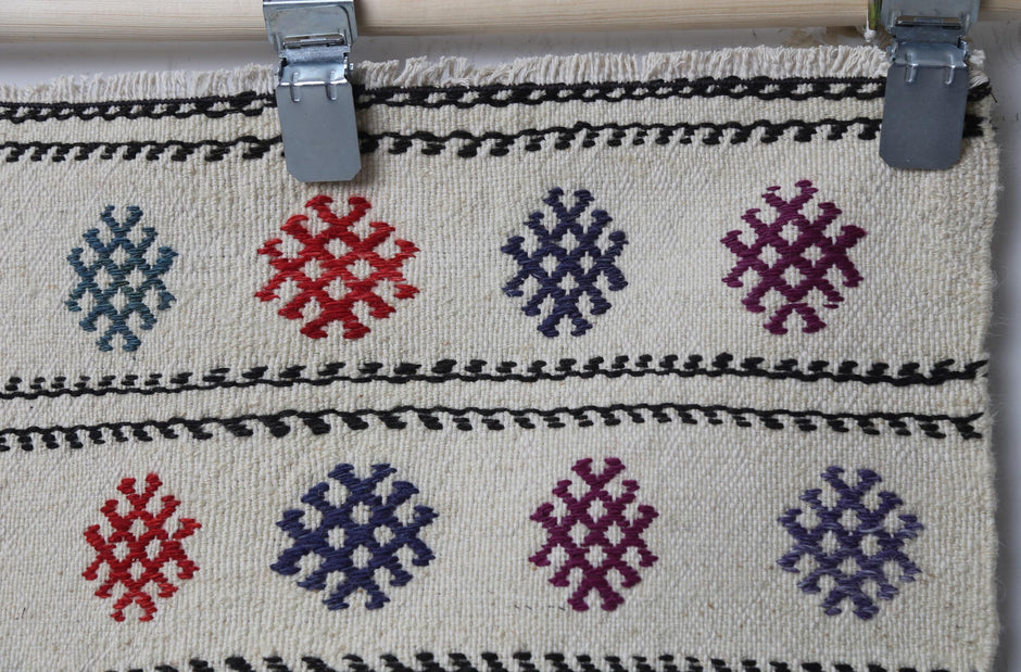 Alt angle, oriental pattern, small kilim doormat