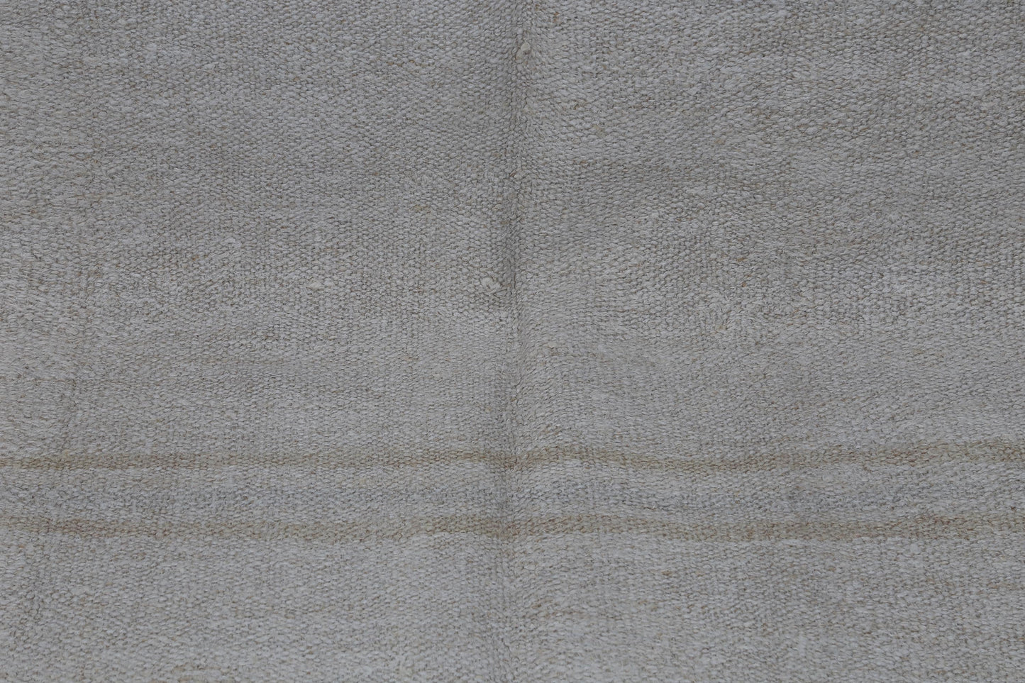 5x8 Vintage Hemp Rug, White Beige Striped Turkish Flatweave Area Rug, Handmade Natural Hemp Rug