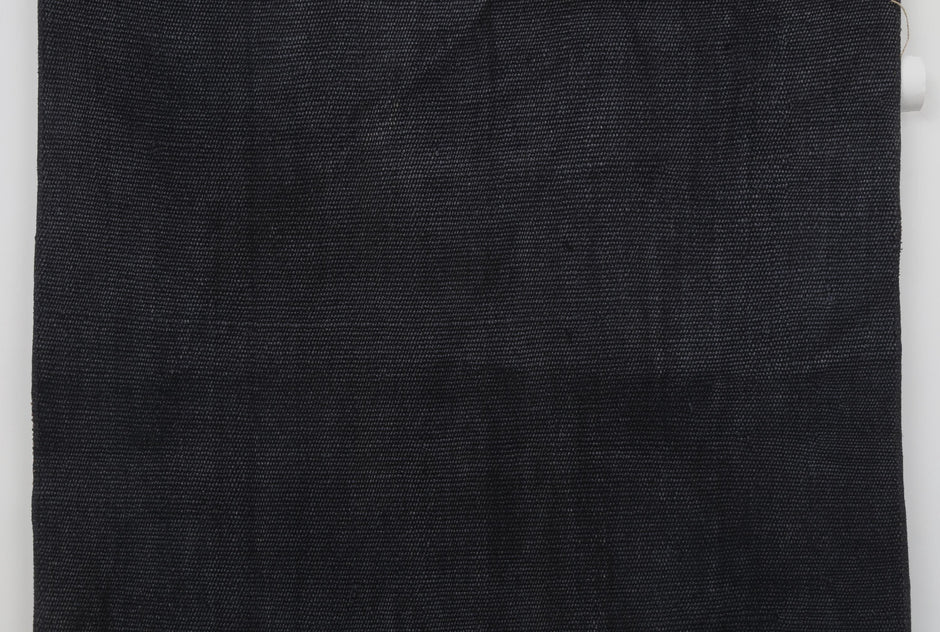 2x9 Vintage Turkish Hemp Runner Rug, Handmade Dark Blue Hallway Rug, Minimalist Long Kitchen Runner