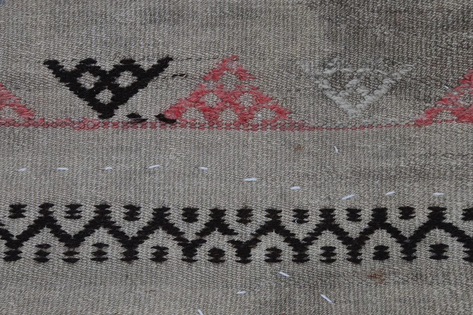 3x4 Vintage Turkish Tapestry Rug, Wool Textile Wall Hanging, Handwoven Fiber Wall Art