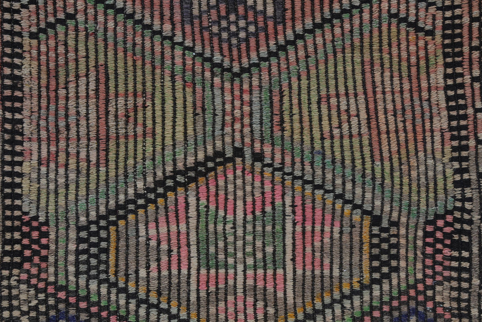 2x3 Vintage Turkish Tapestry Rug, Handmade Flatweave Wall Hanging, Vintage Kilim Textile Wall Art, Wool Tapestry