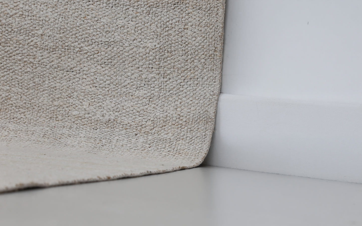 5x8 Vintage Hemp Rug, White Beige Striped Turkish Flatweave Area Rug, Handmade Natural Hemp Rug