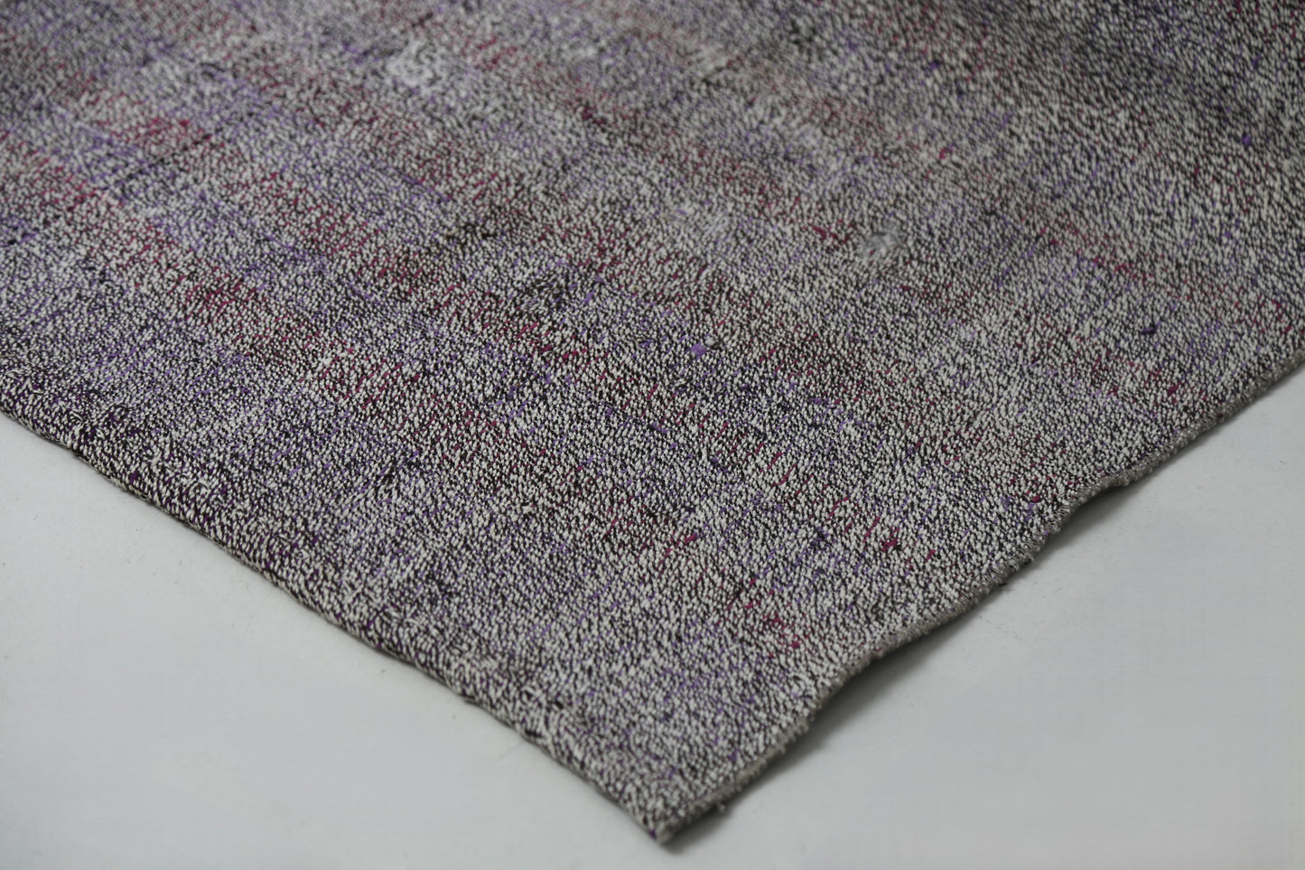 Vintage Turkish Flatweave Runner Rug, Handmade Anatolian Wool Cotton, Neutral Boho Hallway