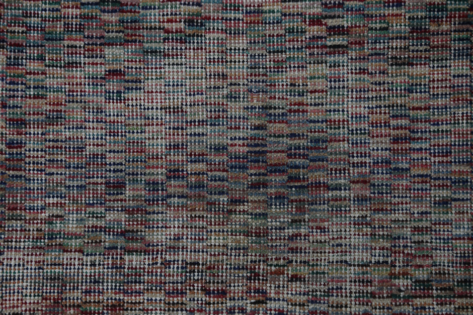 2'9 x 4'10 Vintage Turkish Rug, Handmade Wool Cotton Multicolor Minimal Distressed Doormat