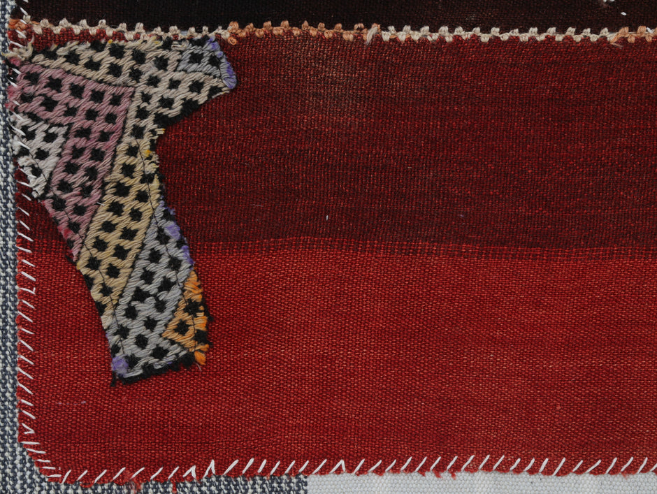 3x4 Handmade Wool Tapestry Rug, Rustic Textile Wall Hanging, Boho Fiber Art Decor