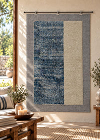 Custom Size Textile Wall Hanging, Handmade Wool Tapestry, Modern Fiber Wall Art, Woven Wall Decor