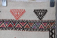 Vintage Turkish Wool Kilim Rug, Beige Tribal (3x4) - photo 4 of 10