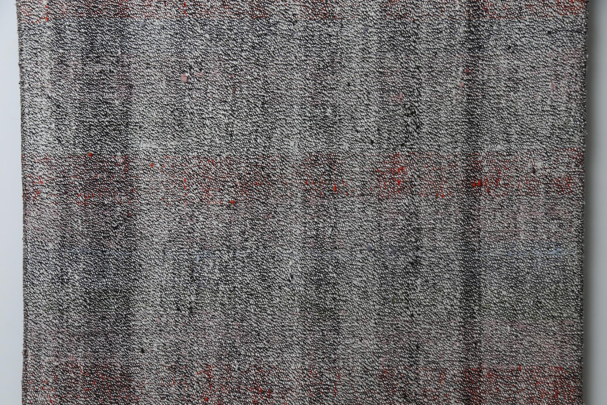 Vintage Turkish Kilim Runner Rug, Handmade Wool Flatweave Hallway Rug
