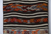 Vintage Turkish Wool Kilim Runner Rug, Striped Tribal (2x5) - photo 8 of 10