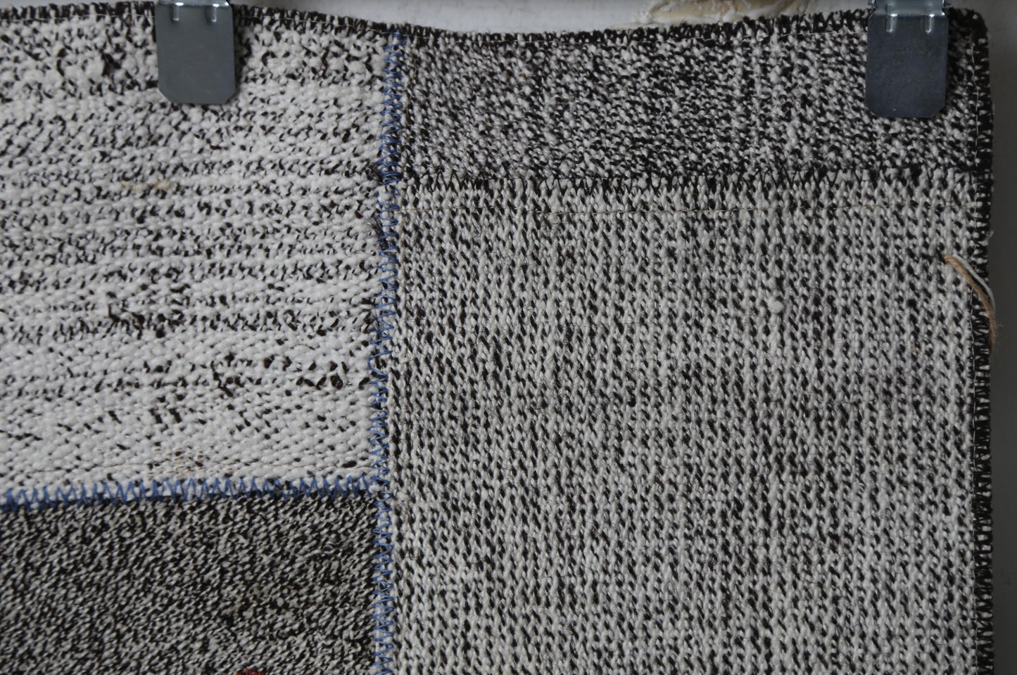 Vintage Patchwork Kilim Runner Rug, Handmade Wool Cotton Hallway Carpet