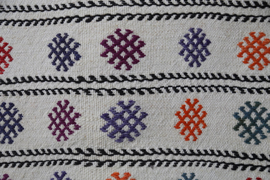 Additional perspective, handwoven flatweave doormat