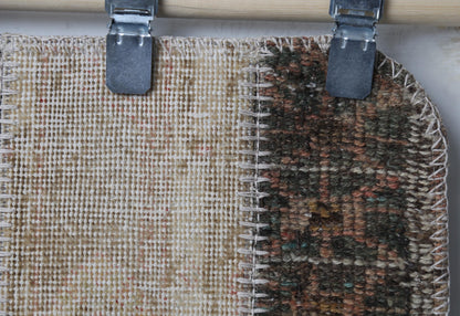 Handmade texture and seams detail, patchwork doormat