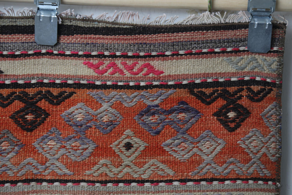 Alt perspective, striped pattern, kilim hallway runner