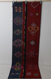 Vintage Turkish Wool Kilim Runner Rug, Tribal (2x8) - photo 2 of 10