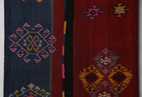 Vintage Turkish Wool Kilim Runner Rug, Tribal (2x8) - photo 6 of 10
