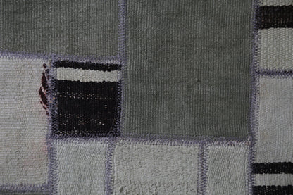 Back view, wool hemp weave construction, doormat