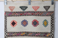Vintage Turkish Wool Kilim Rug, Beige Tribal (3x4) - photo 5 of 10