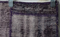 Vintage Turkish Wool Cotton Patchwork Runner Rug, Purple (2x8) - photo 3 of 10
