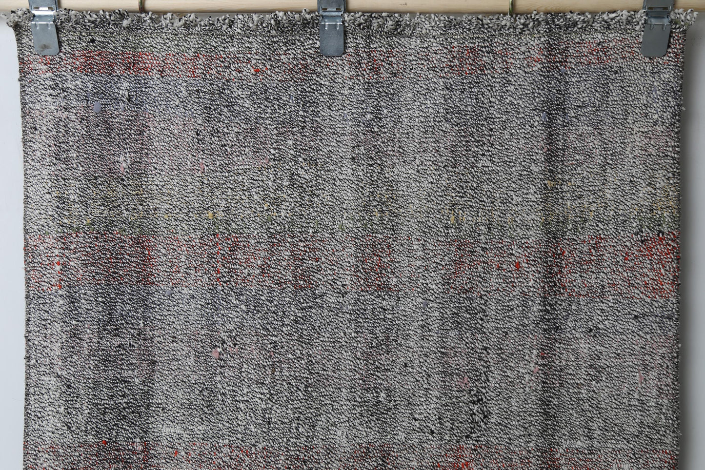 Vintage Turkish Kilim Runner Rug, Handmade Wool Flatweave Hallway Rug