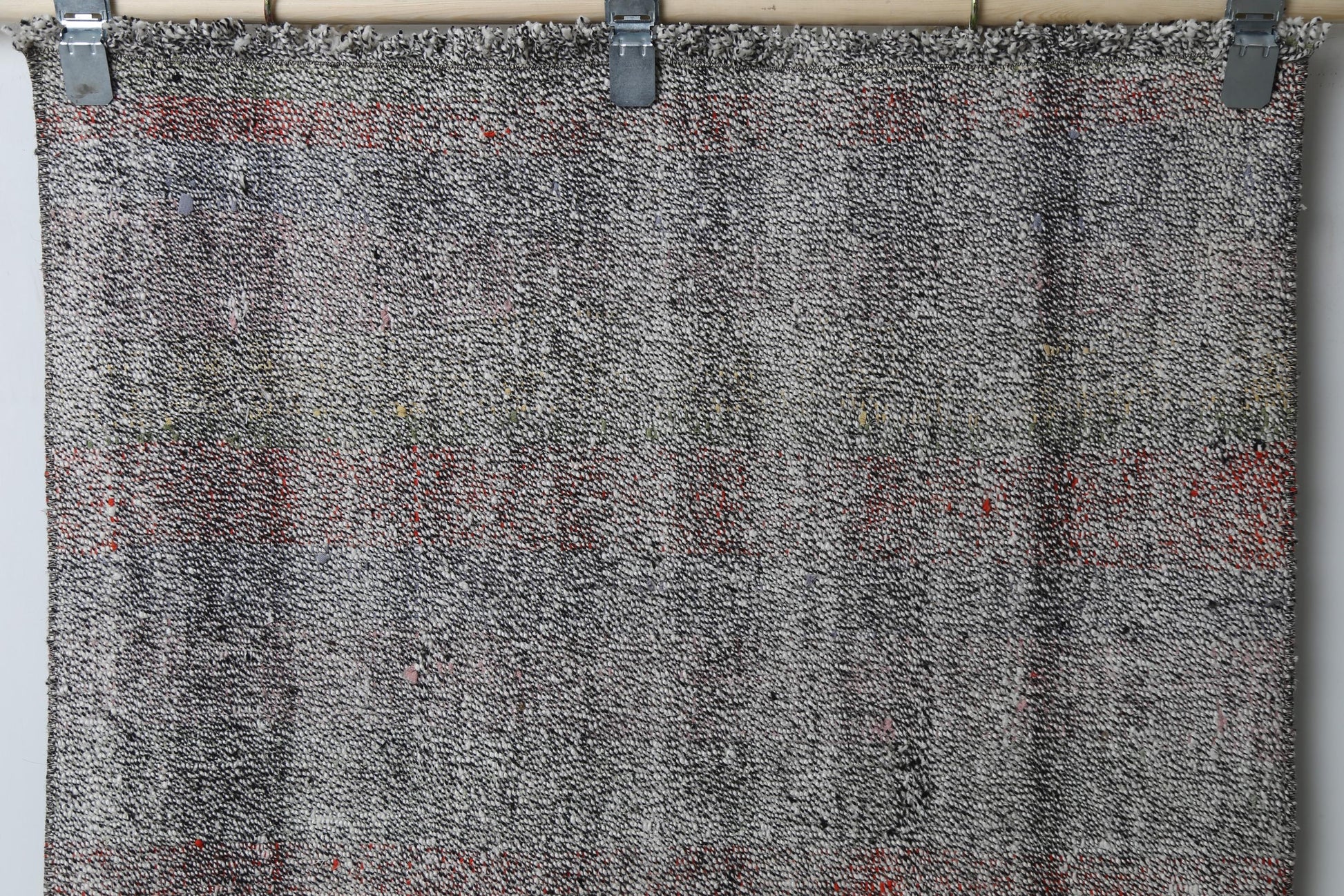 Vintage Turkish Kilim Runner Rug, Handmade Wool Flatweave Hallway Rug