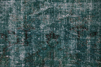 Vintage Turkish Wool Cotton Runner Rug, Green (2x9) - photo 6 of 10