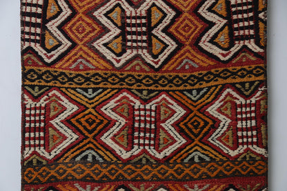 Vintage Turkish Kilim Rug, Handmade Wool Tribal Runner (2'0" x 4'7")