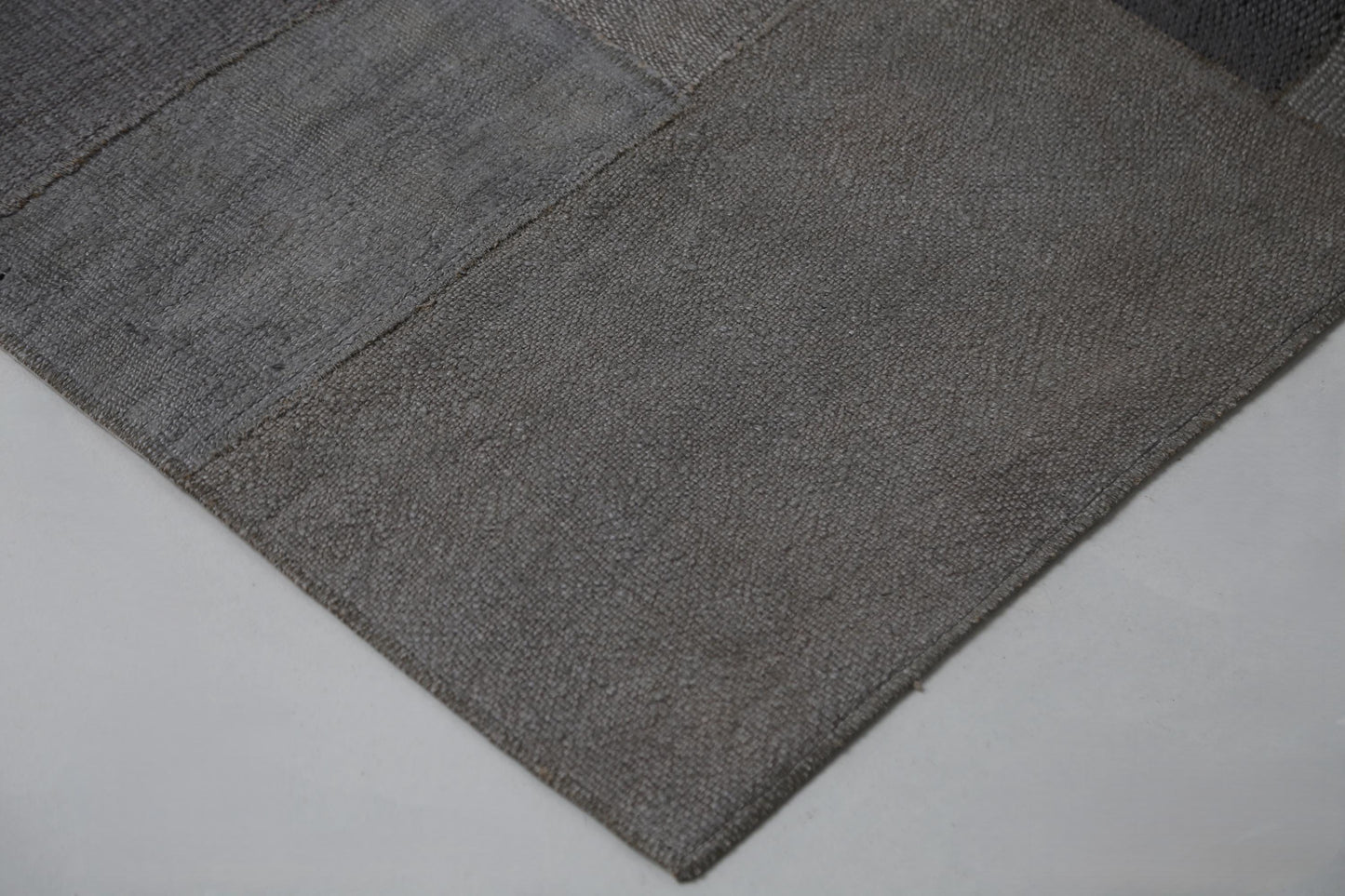 2'3 x 7'9 Vintage Turkish Hemp Runner Rug, Beige Gray Patchwork Hallway Rug