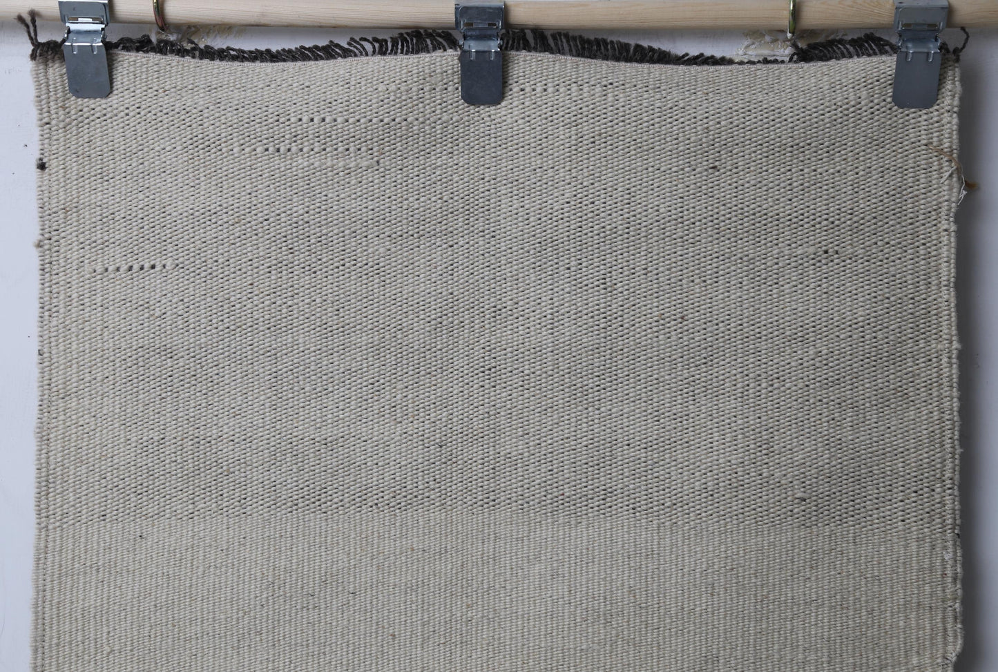 Vintage Turkish Kilim Runner Rug, Handmade Wool Beige Flatweave Hallway Rug