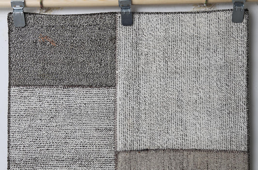 Vintage Turkish Kilim Rug, Patchwork Wool Flatweave Area Rug