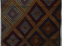 Vintage Turkish Wool Kilim Runner Rug, Orange Geometric (2x8) - photo 9 of 10