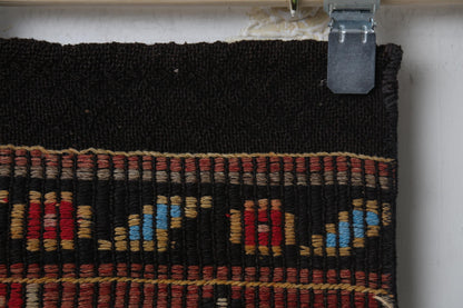 Tribal design, alt perspective, red floral kilim runner
