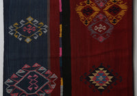 Vintage Turkish Wool Kilim Runner Rug, Tribal (2x8) - photo 7 of 10