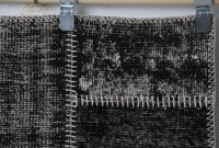 Vintage Turkish Wool Cotton Patchwork Rug, Black Brown (4x6, 3'11" x 6'2") No. 247057 - photo 5 of 10