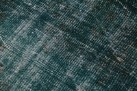 Vintage Turkish Wool Cotton Runner Rug, Green (2x9) - photo 7 of 10