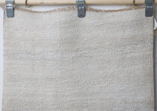 2'2 x 7'11 Vintage Turkish Hemp Runner Rug, Beige Minimal Neutral Long Hallway Rug