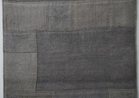 Vintage Turkish Hemp Patchwork Runner Rug, Beige Gray (2x8) - photo 7 of 10