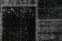 Vintage Turkish Wool Cotton Patchwork Rug, Black Brown (4x6, 3'11" x 6'2") No. 247057 - photo 9 of 10