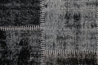 Vintage Turkish Wool Cotton Patchwork Rug, Black Brown (4x6, 3'11" x 6'2") No. 247057 - photo 10 of 10