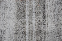 Vintage Turkish Flatweave Runner Rug, Black White Striped Minimalist (2x9) - photo 6 of 10