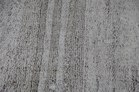 Vintage Turkish Flatweave Runner Rug, Black White Striped Minimalist (2x9) - photo 7 of 10
