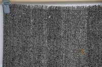 Vintage Turkish Flatweave Rug, Black White Minimalist (5x6) - photo 7 of 10