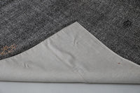 Vintage Turkish Flatweave Rug, Black White Minimalist (5x6) - photo 10 of 10