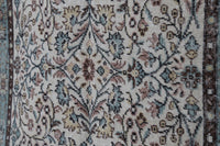 Vintage Turkish Wool Cotton Runner Rug, Beige Green Floral (4x7, 3'10" x 6'8") - photo 7 of 10