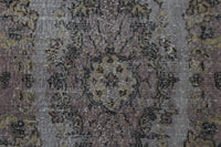 Vintage Turkish Wool Cotton Rug, Gray Pink (4x7) - photo 6 of 10