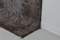 Vintage Turkish Wool Cotton Rug, Gray Pink (4x7) - photo 8 of 10