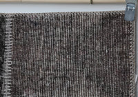 Vintage Turkish Wool Cotton Patchwork Runner Rug, Brown Gray (2x8) - photo 4 of 10