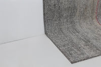 Vintage Turkish Wool Cotton Kilim Runner Rug, Black White (4x7) - photo 5 of 9
