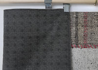 Vintage Turkish Wool Cotton Kilim Runner Rug, Black White (4x7) - photo 9 of 9