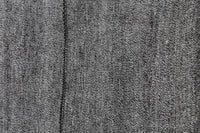 Vintage Turkish Wool Cotton Kilim Rug, Black White Striped (7x7) - photo 3 of 7