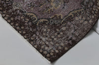 Vintage Turkish Wool Cotton Rug, Gray Pink (4x7) - photo 10 of 10